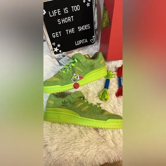 adidas gazelle silver green womens Adidas Forum Low 'The Grinch' Shoes – Extra Butter main image 1